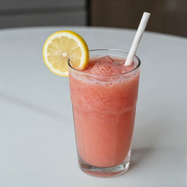 Strawberry lemonade slush