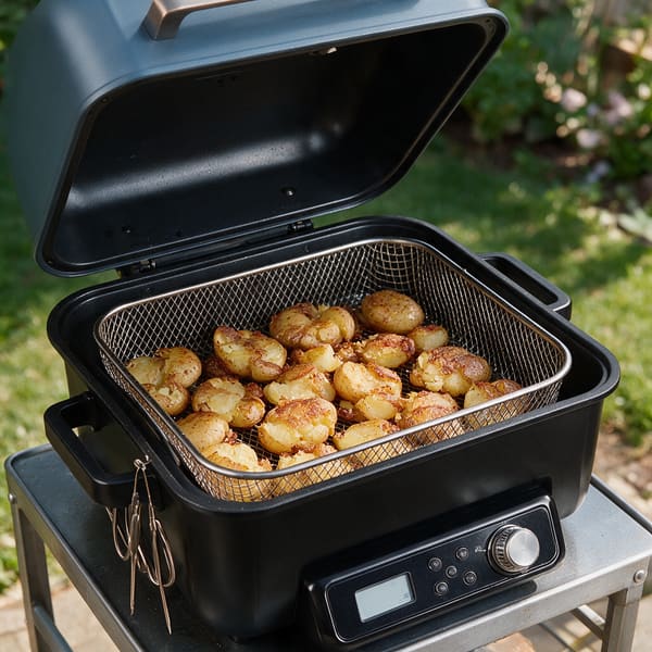 Crispy smashed potatoes