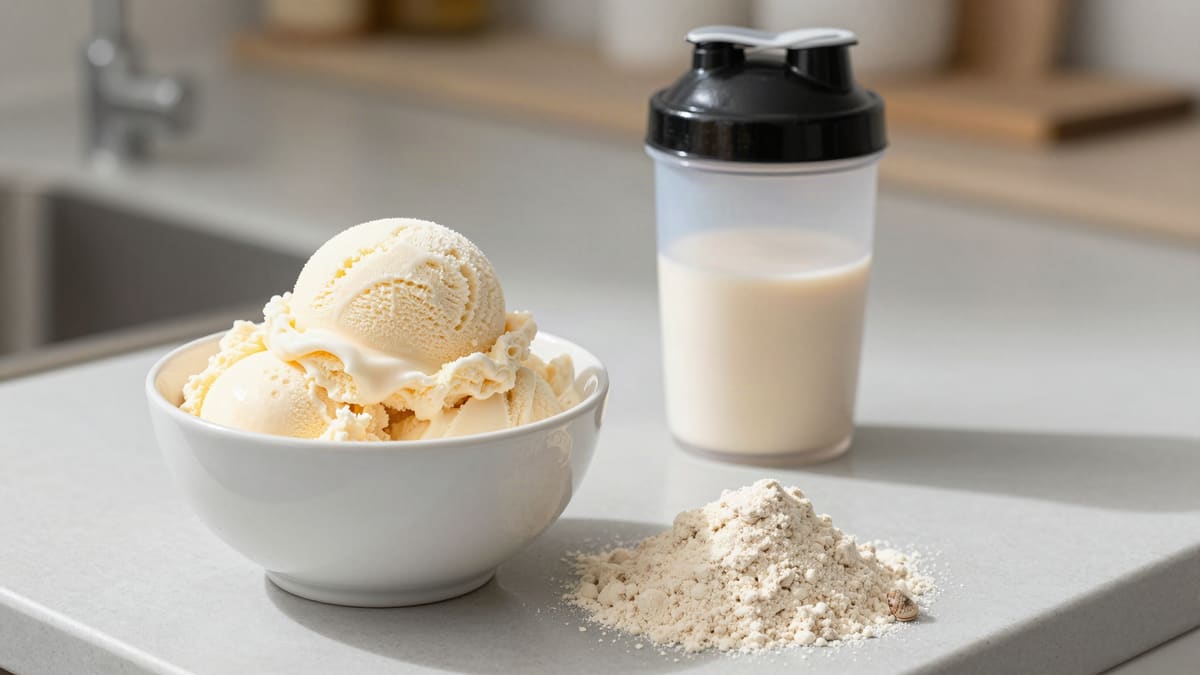 Chalky protein ice cream? Fix the powder, not the machine