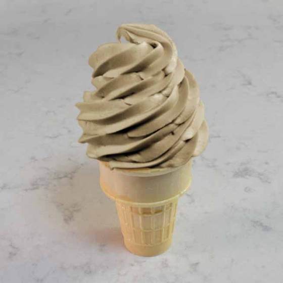 Root beer float soft serve