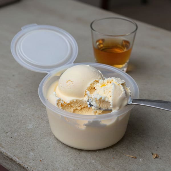 Bourbon vanilla custard ice cream