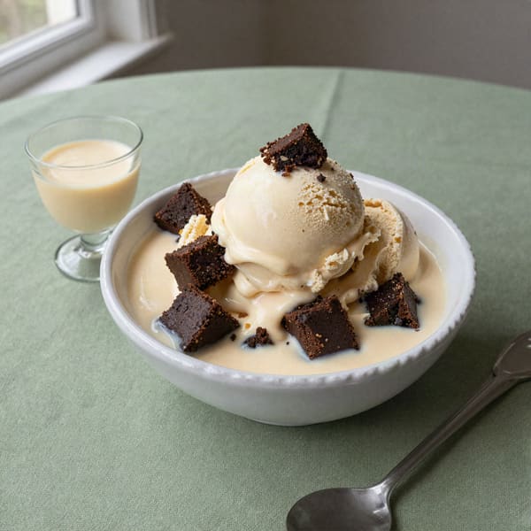 Irish cream brownie ice cream