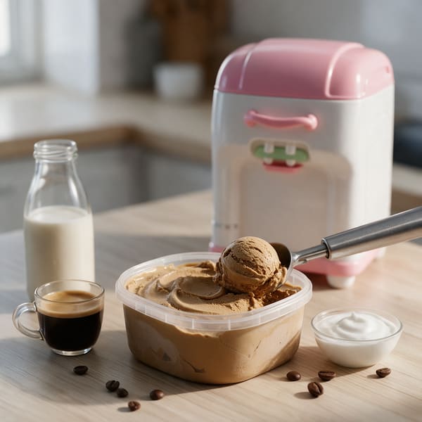 Dairy-free coconut coffee gelato