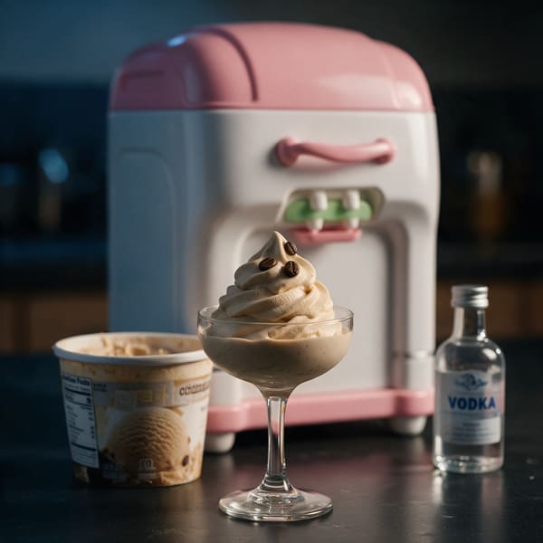 Espresso martini protein soft serve (21+)