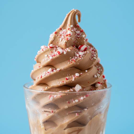 Peppermint mocha protein soft serve