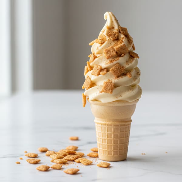 Cinnamon-sugar cereal frozen custard