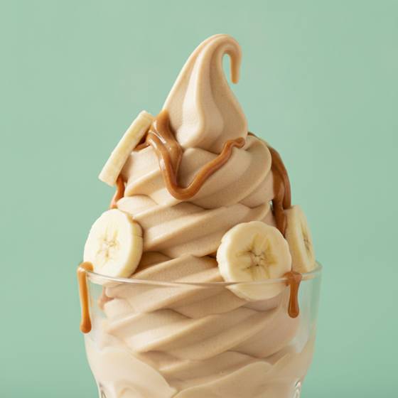 Banana peanut butter swirl