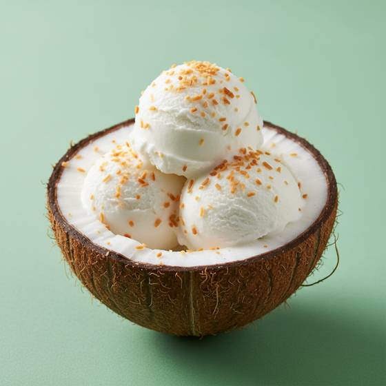 Lite coconut ice cream