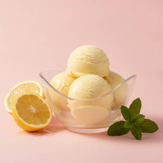 Classic lemon sorbet