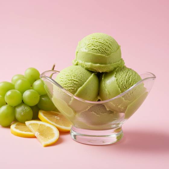 Green grape lemonade sorbet