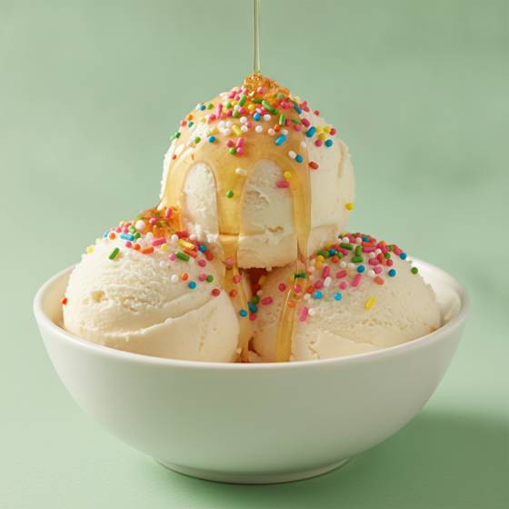 Cottage cheese vanilla ice cream