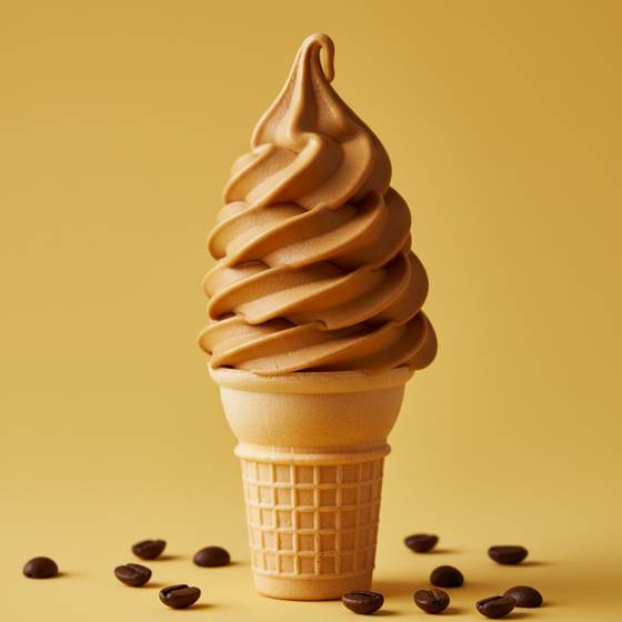 Coffee soft serve