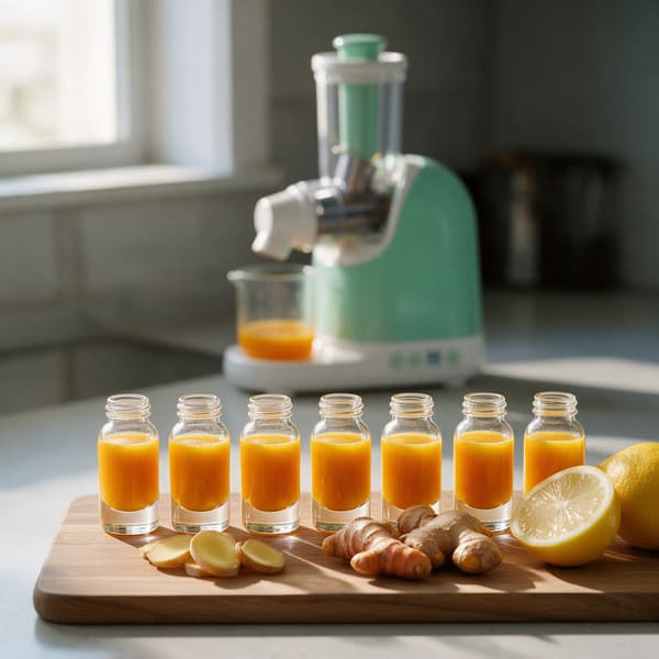 Week of ginger-turmeric shots