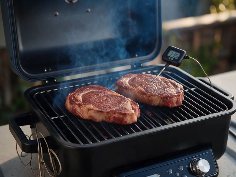 Step 3: Double-smoke reverse-sear steak